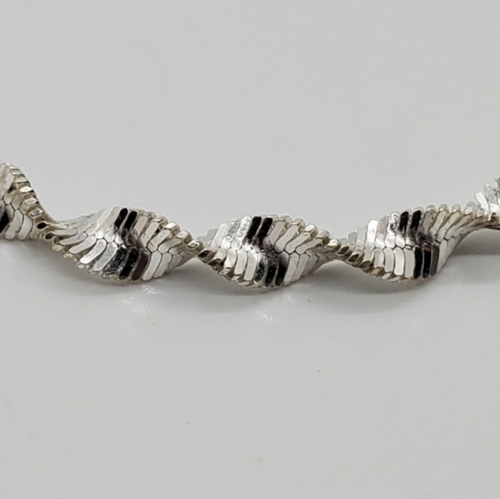 Silver extra long bracelet/anklet